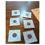 4 WHEAT PENNIES - 1919 1920 AND 2 CANNOT MAKE OUT DATES AND COMES WITH 2 OTHER PENNIES