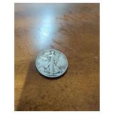1943 WALKING LIBERTY SILVER HALF DOLLAR