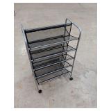 DOUBLE SIDED 10 SHELF SHOE RACK 22X14X36