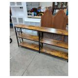 NEW - CHANTEMELIE - 5 SHELF BOOKCASE CONSOLE TABLE - 71X12X33
