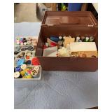 PLASTICE CONTAINER OF SEWING MISC