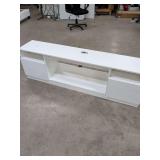 NEW - LOW PROFILE TV STAND WITH LED LIGHTING AND REMOTE CONTROL - 70X14X21