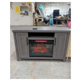 STYLE SELECTIONS - ELECTRIC FIREPLACE TV STAND WITH HEATER AND REMOTE CONTROL - 48X16X32