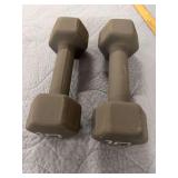 TWO TEN POUND EXCERCISE WEIGHTS