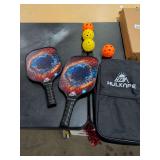 HULKNPE - PICKLEBALL PADDLES AND BALLS WITH CARRY CASE