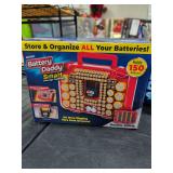 BATTERY DADDY SMART BATTERY STORAGE SYSTEM WITH BUILT IN TESTER HOLDS 150 BATTERIES