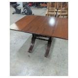 MAHOGANY DUNCAN PHYFE DROP LEAF TABLE - MEASURES 56X42X29 WITH LEAF EXTENDED