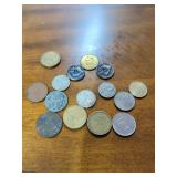 VARIOUS DIFFERENT COUNTRIES COINS