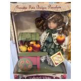 NIB GENUINE FINE BISQUE PORCELAIN DOLL