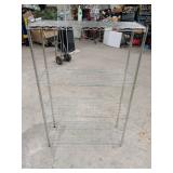 4 TIER STAINLESS STEEL STORAGE SHELF 36X14X54
