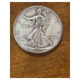 1945 WALKING LIBERTY HALF DOLLAR