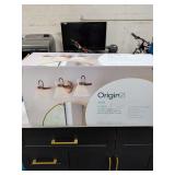 ORIGIN 21 ZADIE 3 LIGHT VANITY LIGHT - CHAMPAGNE BRONZE FINISH WITH ETCHED OPAL GLASS SHADES