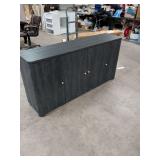 NEW - CURVED BUFFET SIDEBOARD CABINET - 4 DOOR WITH SHELVES - 66X16X32