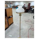 VINTAGE FLOOR LAMP WITH HOBNAIL MILK GLASS SHADE