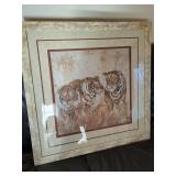 Framed Print of Three Tigers