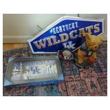 Kentucky Wildcats Collectibles: Lighted Sign, Figurine, Clock, and Plush Mascot
