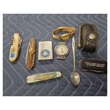 Pocket Knives, USS Eisenhower Zippo Lighter, Watches, and More