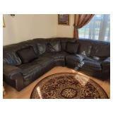 Modular Leather Sectional Sofa