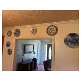 Plates and Floral Plate Clock
