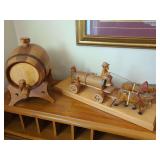 Barrel Dispenser and Figurine Set