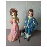Figural Statues of a Man and Woman