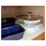 CorningWare Le Romarin Casserole Dish with Glass Lid and Temptations Baking Dishes