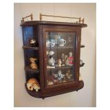 Display Cabinet with Decorative Items