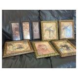 Framed Animal Print Art