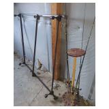 Fishing Rods and Rolling Rack