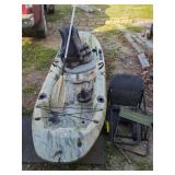 Sun Dolphin Boss 10 Sit Angler Kayak with Accessories