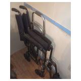 Folding Wheelchair with Companion Walker
