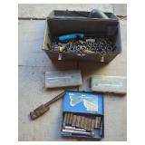 Tools Including Socket Sets, Pipe Wrench, and Toolbox