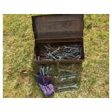 Wrenches in Metal Toolbox