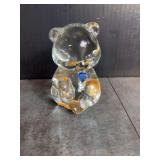 Fenton Art Glass Bear “September Birthstone”