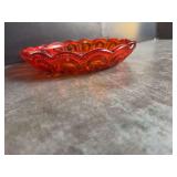 L.E. Smith Glass Company Relish Dish