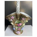 Vintage Decorated Floral Vase