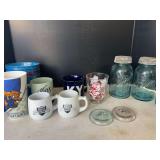 Ball Jars - Coffee Mugs and Clear Jars