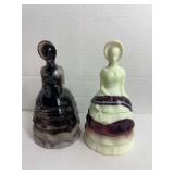 Slag Glass Southern Belle Dolls