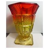 Amberina Glass Vase