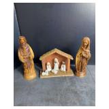 Olive Wood Nativity Scene
