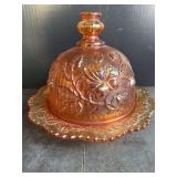Imperial Glass Carnival Butter Dish