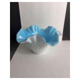 Fenton Hobnail Ruffle Bowl