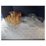 2 Corning Ware Mixing Bowls and Drinkware