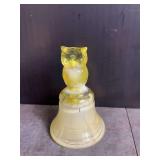 Boyd Owl Bell Vaseline Glass