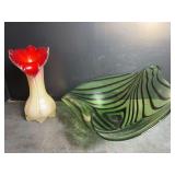 Art Glass Blown and Jack in the Pulpit Vase