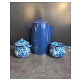 Blue Speckle Enamel Wear