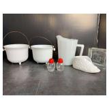 Milk Glass and Vintage Glass Items