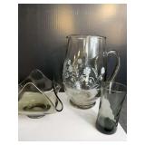 Glass Pitcher - Glass - Art Glass Vase
