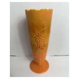 L.E.Smith Grape Scalloped Vase