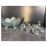 Jeanette Lombardi Fruit Bowl and Glass Hand Blown Fruit